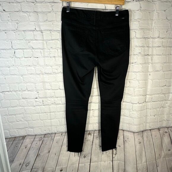 MOTHER Jeans The Looker Ankle Fray 29 Black Guilty as Sin Stretch Made USA - Picture 9 of 16